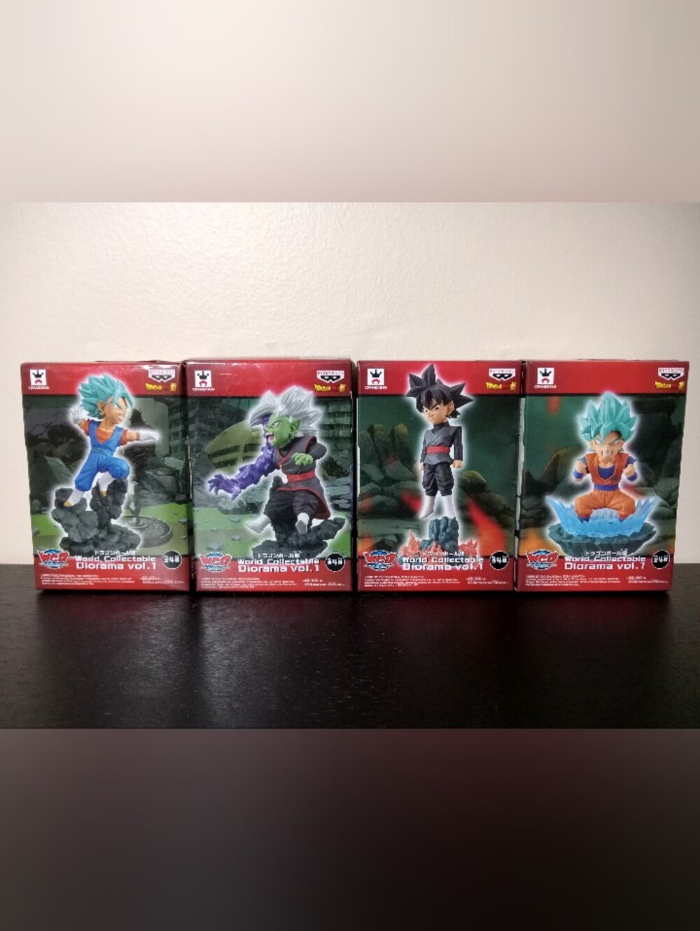 Dragon Ball Super World Collectable Diorama Vol. 1 Set of 4